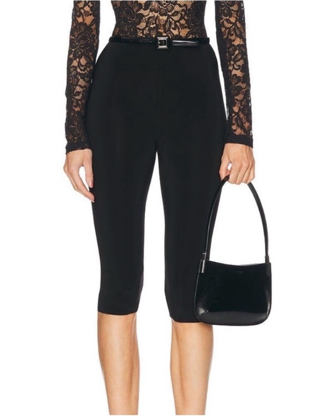Norma Kamali Black Capri Pants